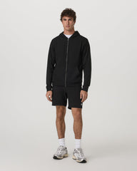 Vuori Coronado Full Zip Hoodie 2.0 Men's Black Heather Jacket