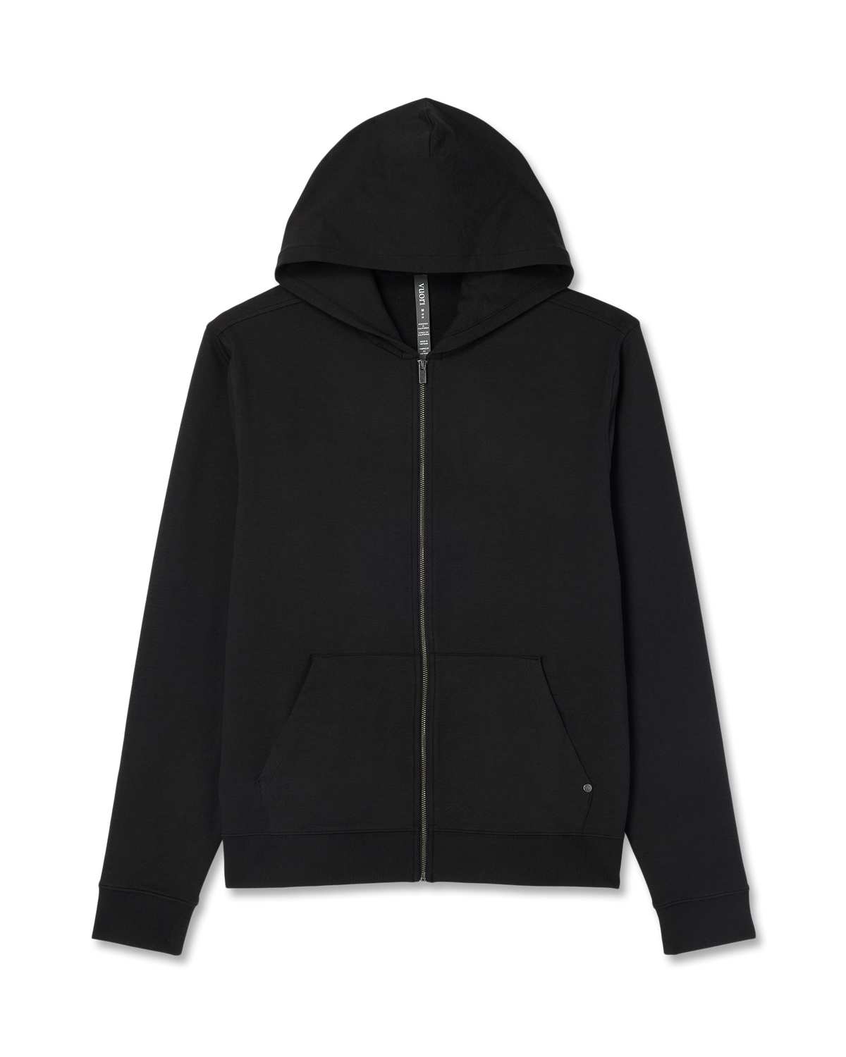 Vuori Coronado Full Zip Hoodie 2.0 Men's Black Heather Jacket