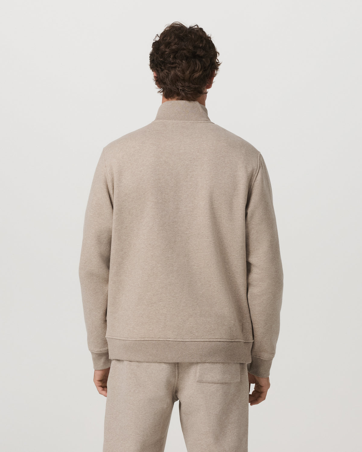Vuori Seaside Half Zip Men's Acorn Heather Fleece Pullover