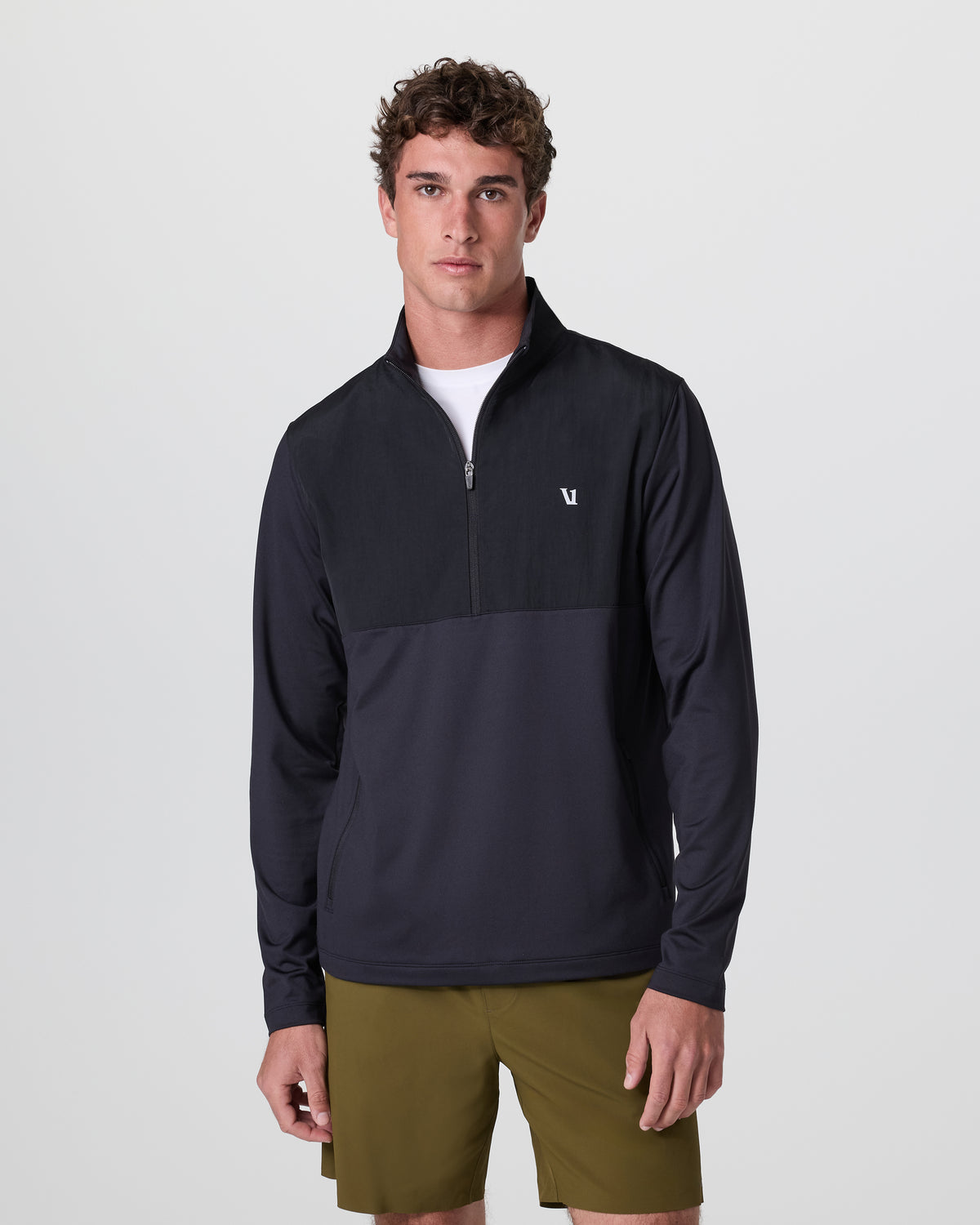 Vuori Sunday Element Half Zip Black