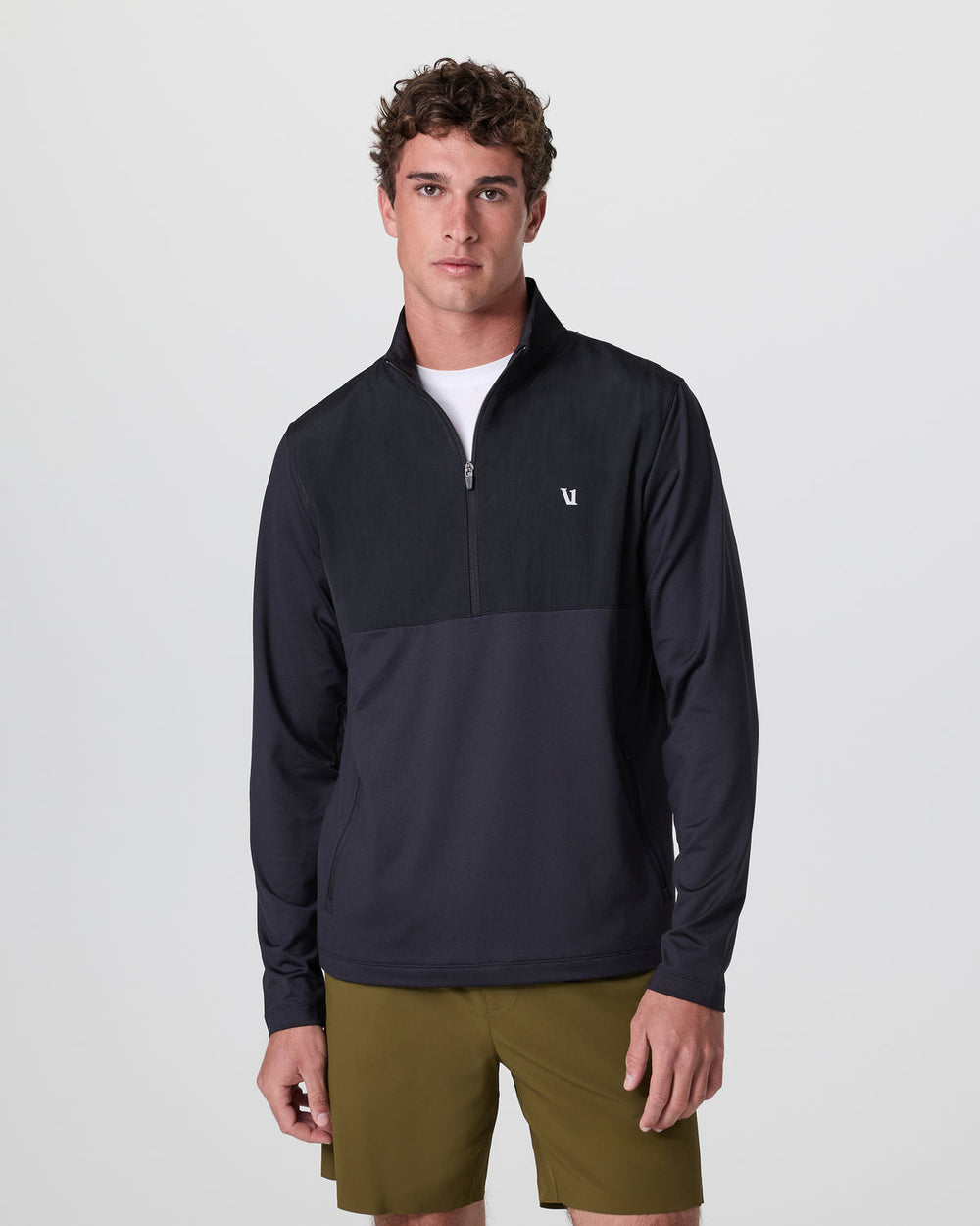 Vuori Sunday Element Half Zip Black