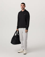 Vuori Ponto Full Zip Hoodie Men's Black Heather Hoodie