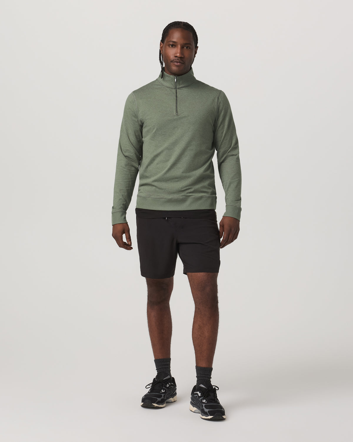Vuori Coronado Half Zip Men's Light Oregano Heather Pullover
