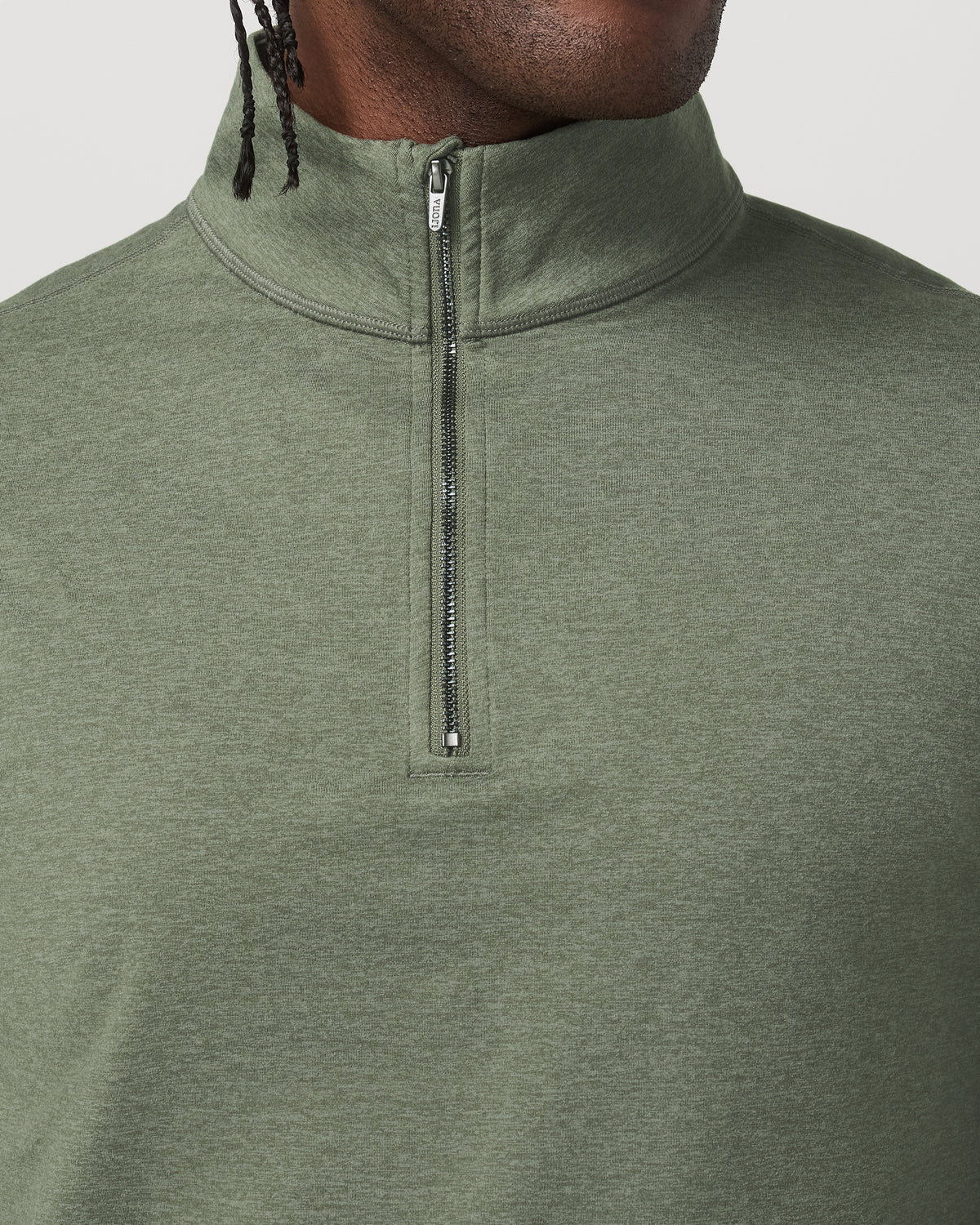 Vuori Coronado Half Zip Men's Light Oregano Heather Pullover