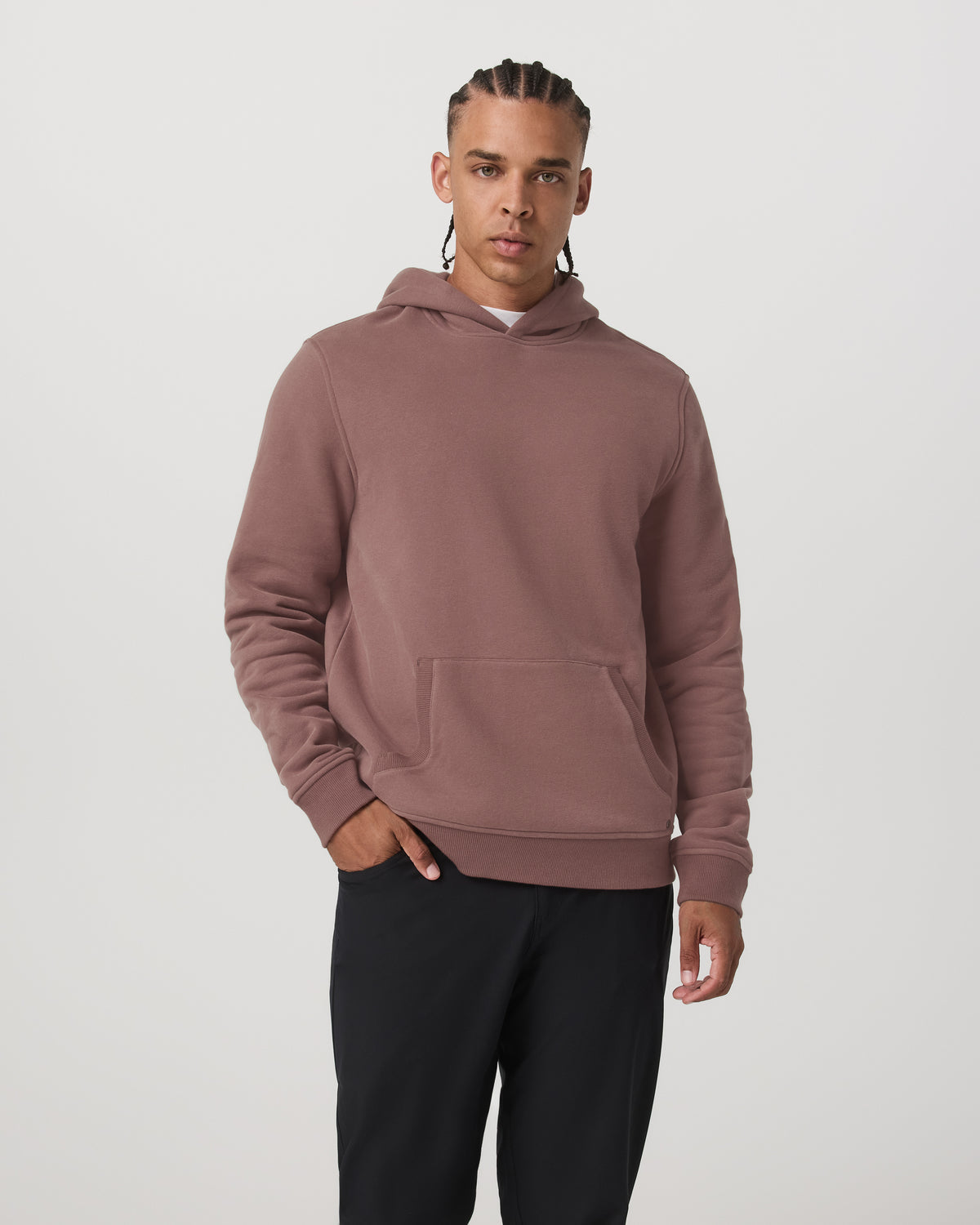 Vuori Seaside Pullover Hoodie Men's Sable Heavyweight Hoodie