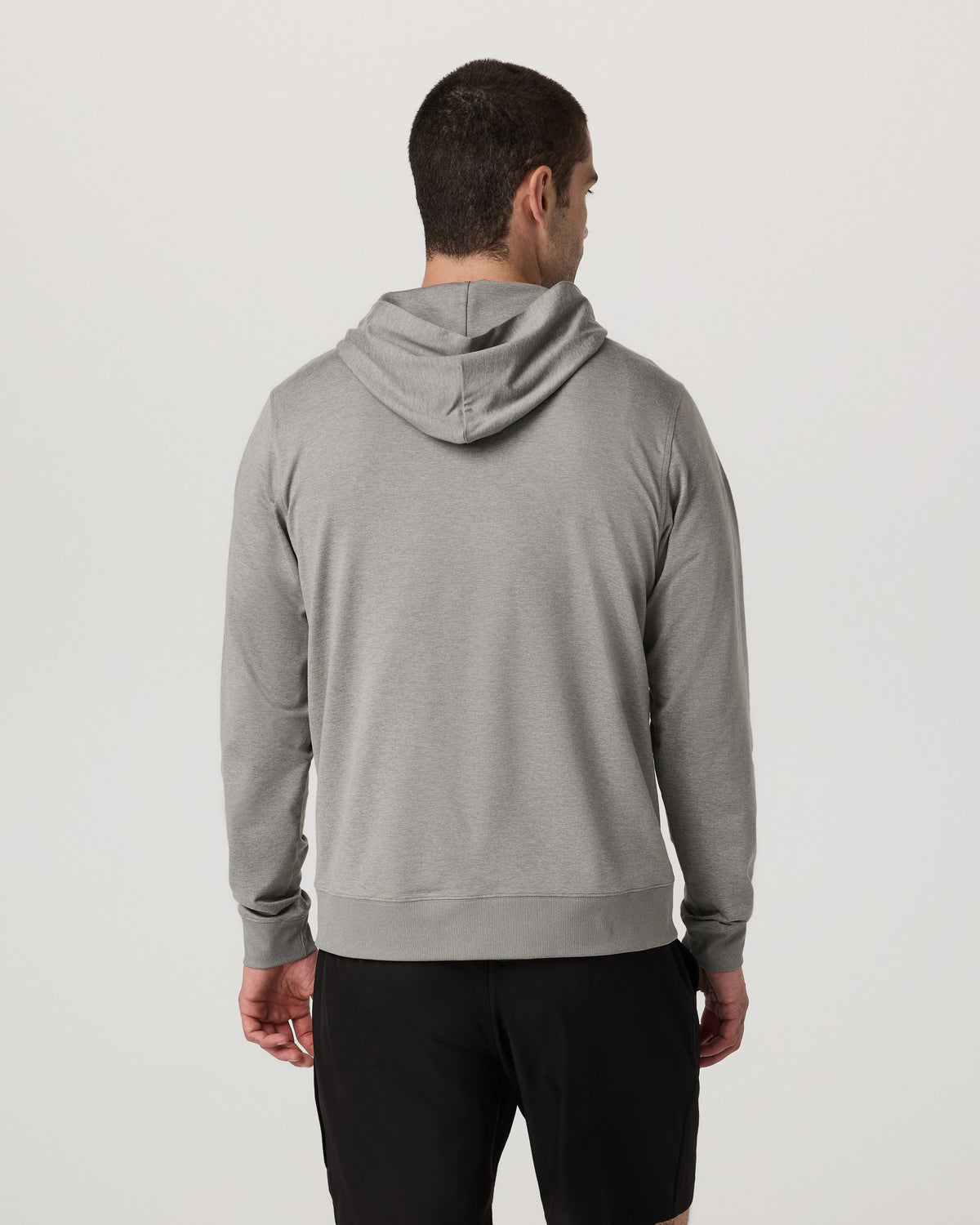 Vuori Ponto Full Zip Hoodie Men's Driftwood Heather Hoodie