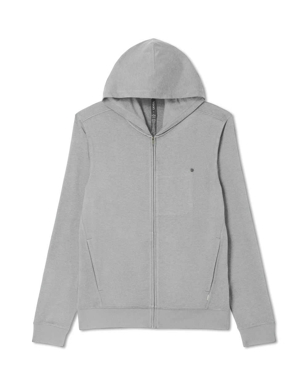 Vuori Ponto Full Zip Hoodie Men's Driftwood Heather Hoodie