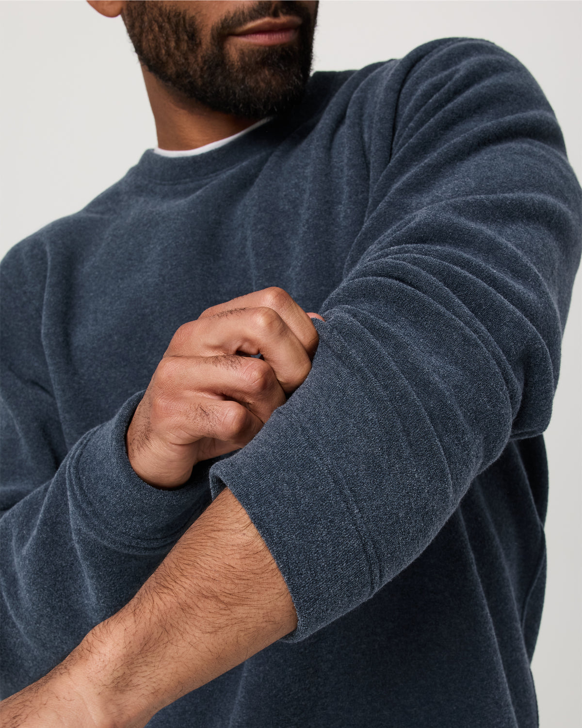 Vuori Beach Fleece Crew Men's Ink Heather Crewneck