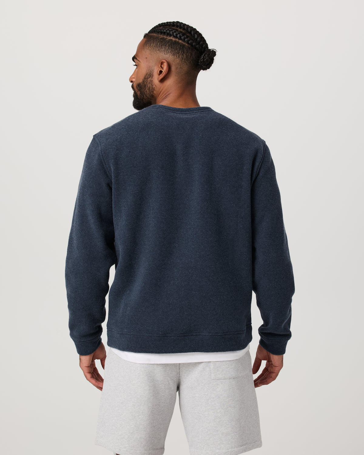 Vuori Beach Fleece Crew Men's Ink Heather Crewneck