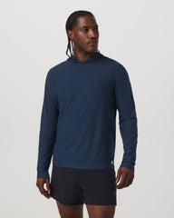 Vuori Strato Tech Hoodie Men's Navy Workout Hoodie