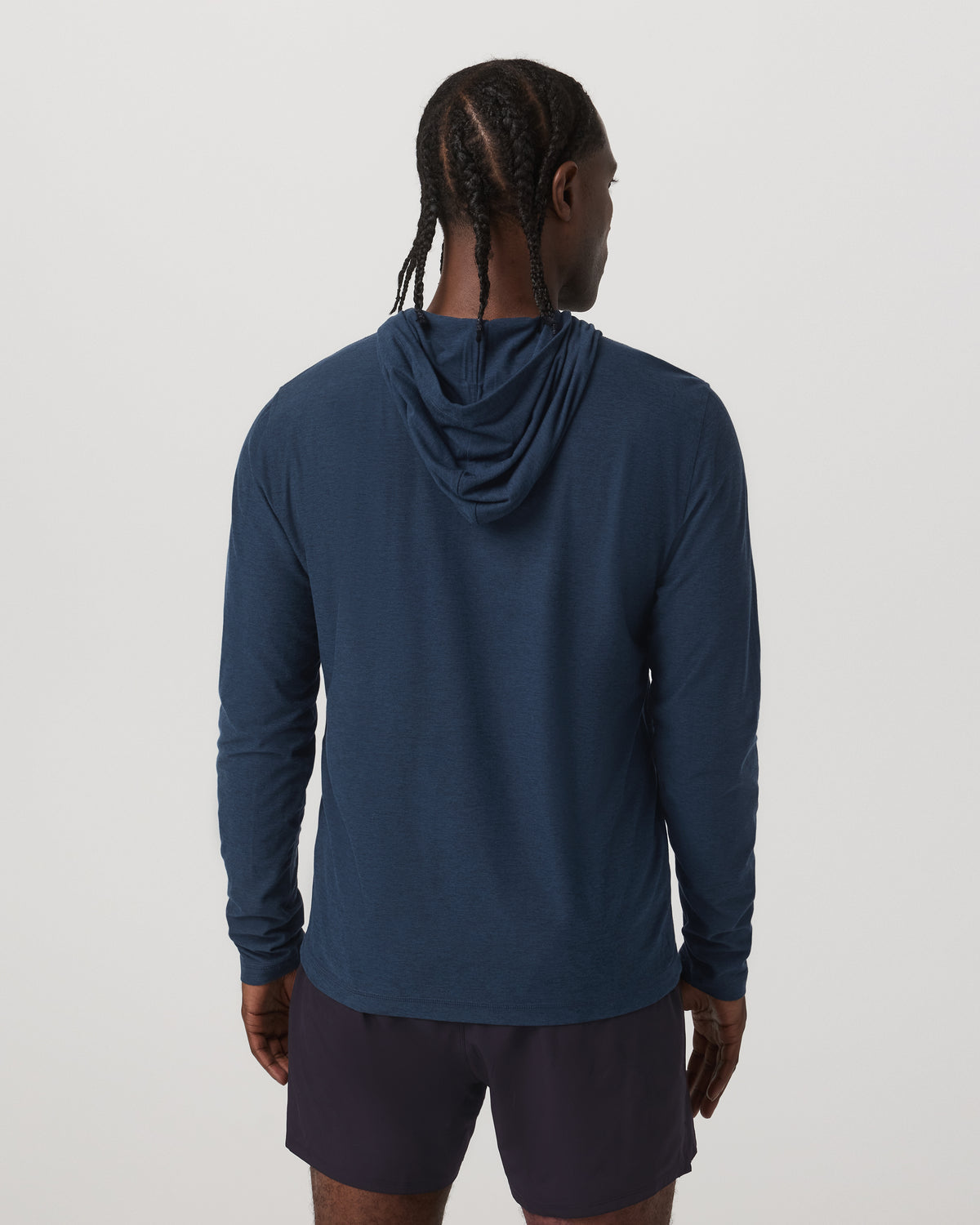 Vuori Strato Tech Hoodie Men's Navy Workout Hoodie