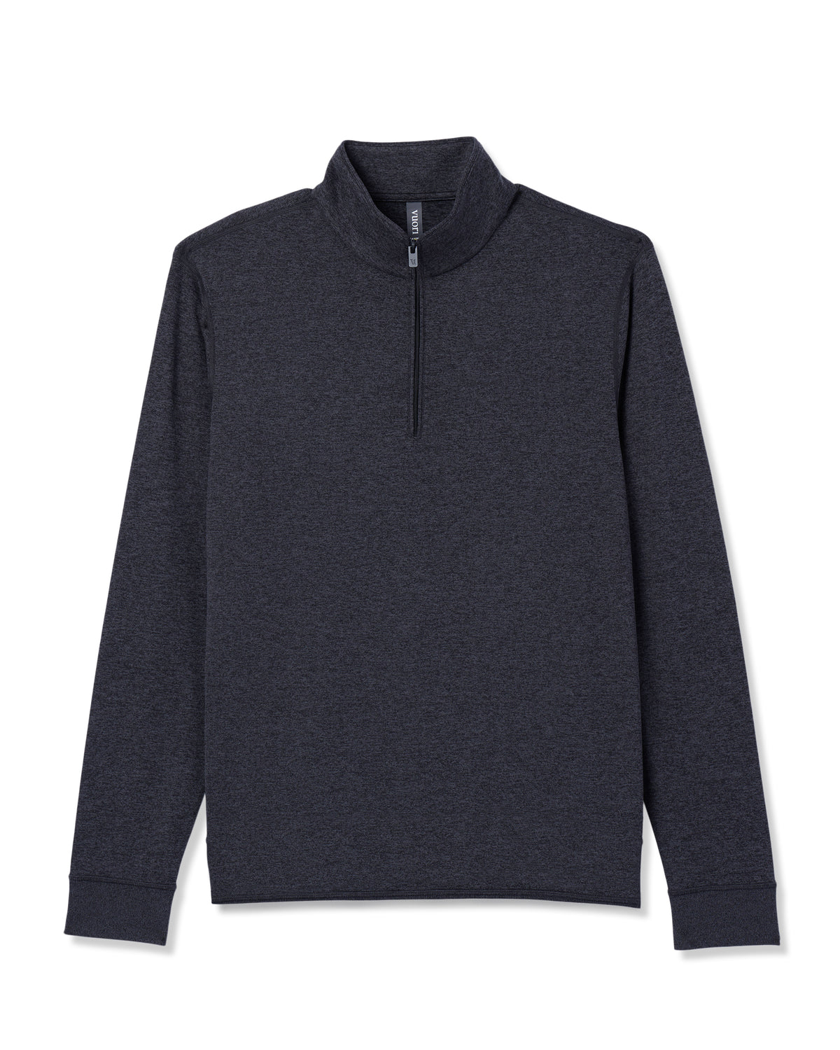 Vuori Ponto Half Zip Mock Neck Charcoal Heather