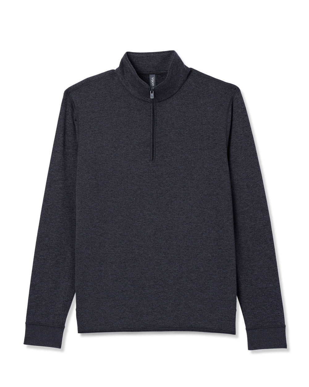 Vuori Ponto Half Zip Mock Neck Charcoal Heather