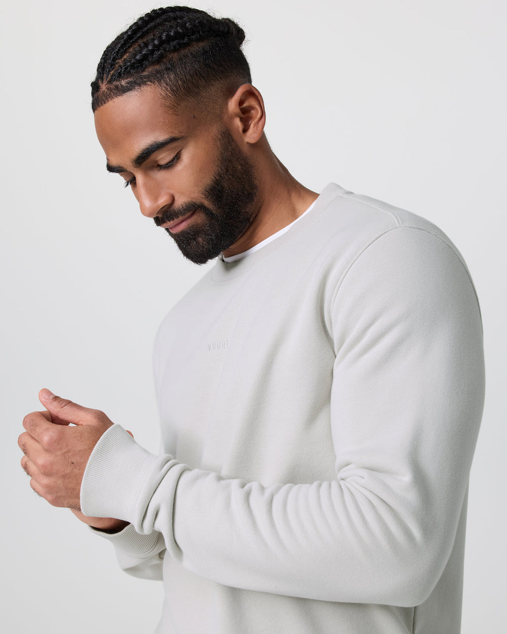 Vuori Cypress Logo Crew Salt