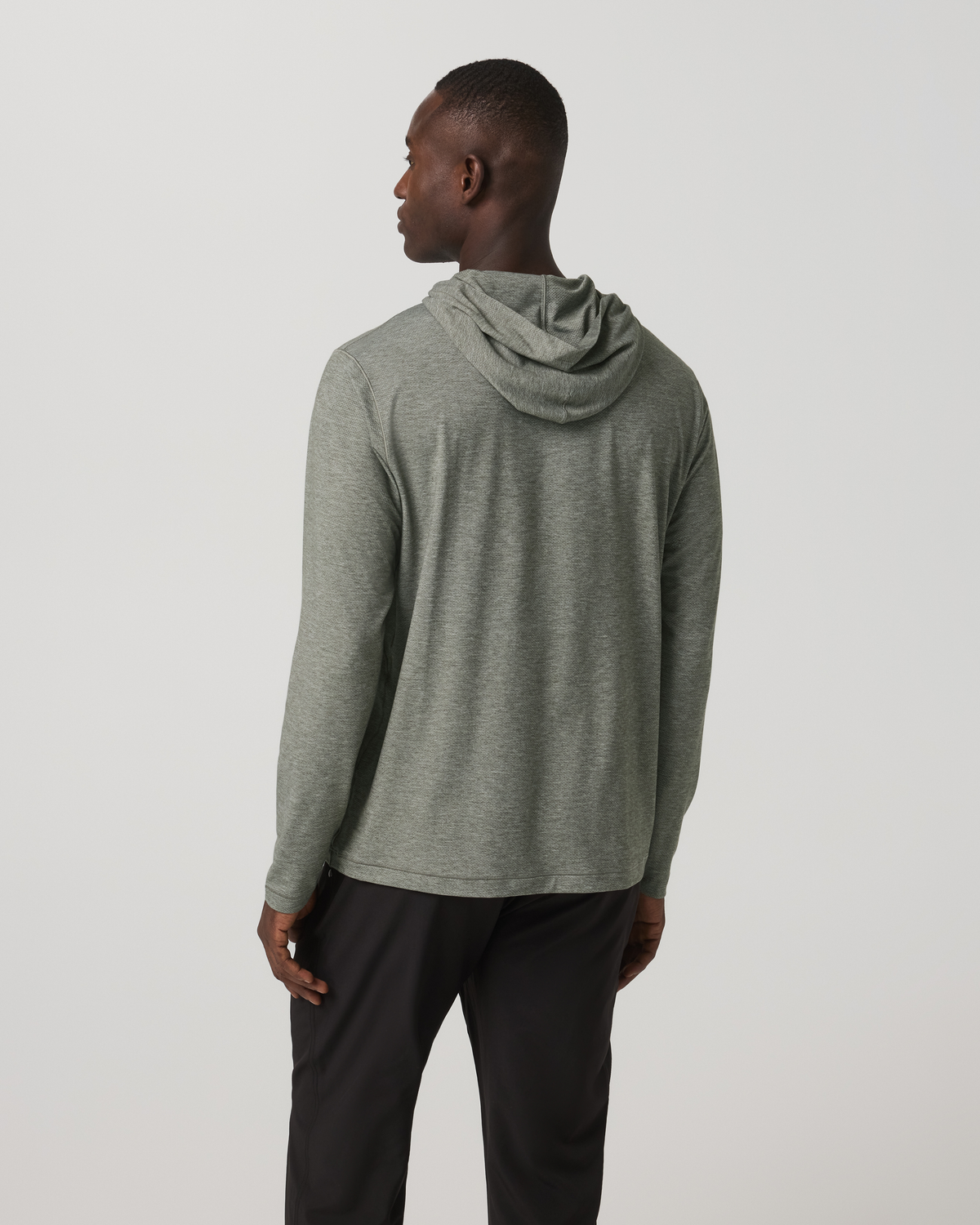 Vuori Long Sleeve Everyday Fitness Hoodie River Rock Heather
