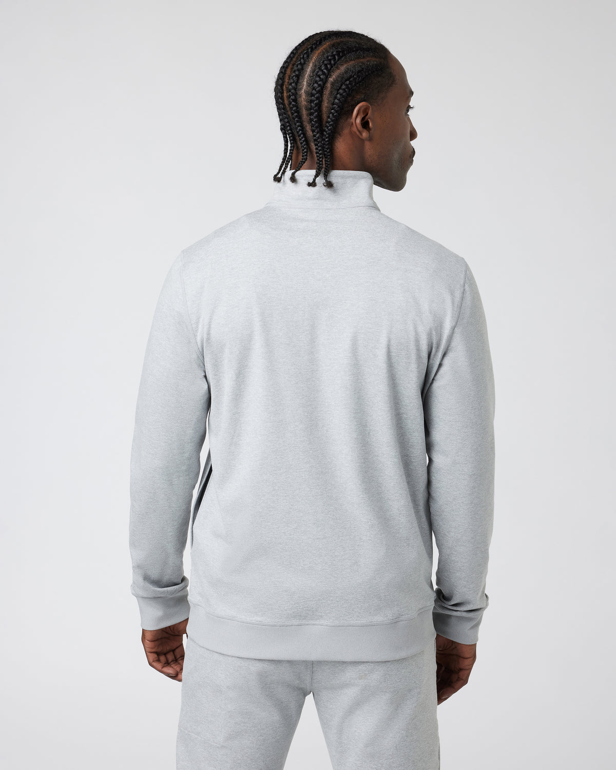 Vuori Coronado Half Zip Men's Light Grey Sweatshirt