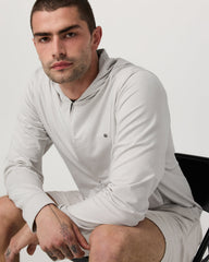 Vuori Ponto Full Zip Hoodie Men's Salt Heather Hoodie
