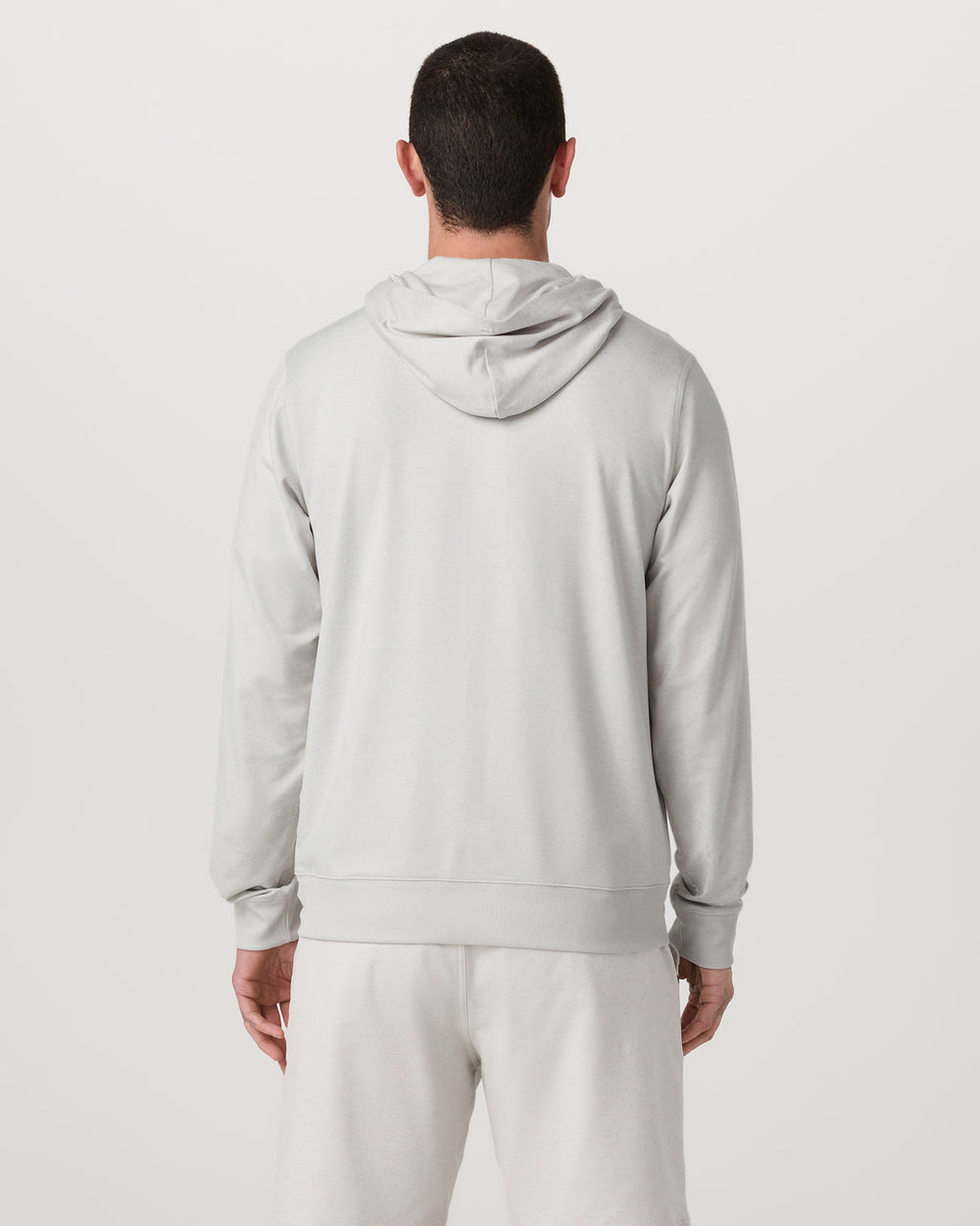 Vuori Ponto Full Zip Hoodie Men's Salt Heather Hoodie