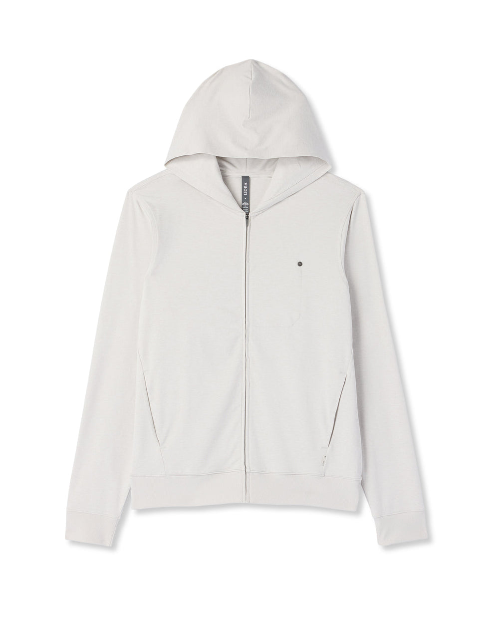 Vuori Ponto Full Zip Hoodie Men's Salt Heather Hoodie