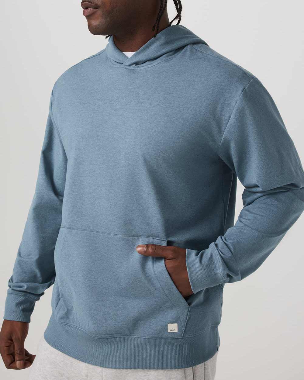 Vuori Coronado Pullover Hoodie 2.0 Men's Abyss Heather Hoodie