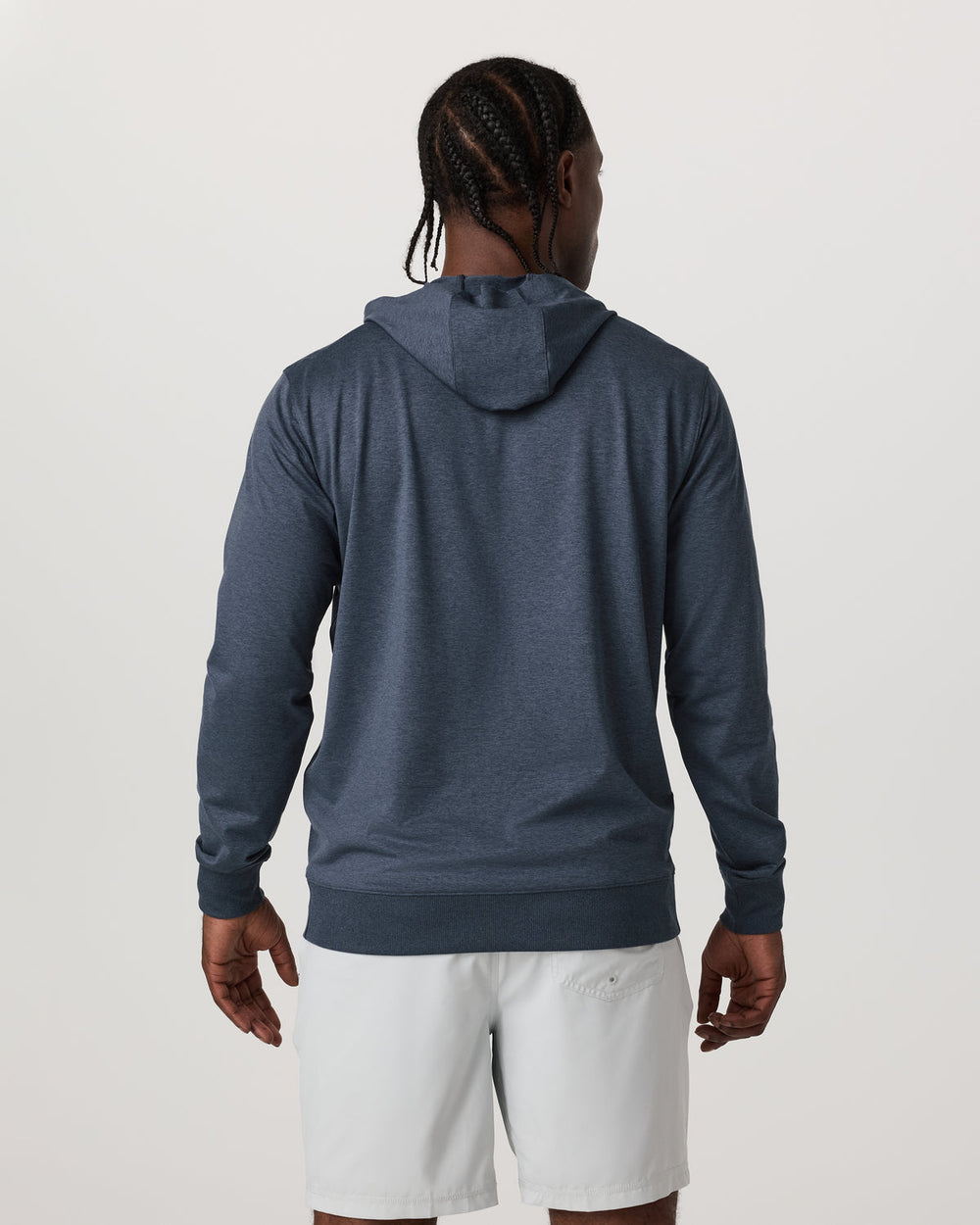 Vuori Sunday Hoodie 2.0 Men's Azure Heather Athletic Hoodie