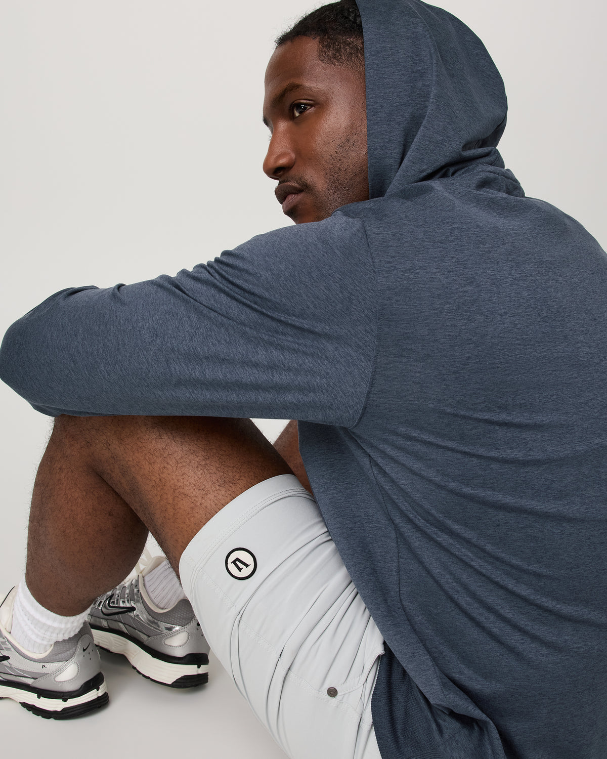 Vuori Sunday Hoodie 2.0 Men's Azure Heather Athletic Hoodie