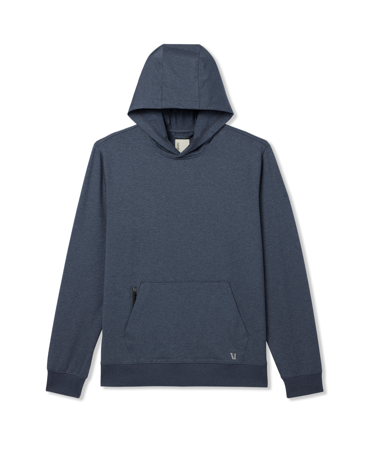 Vuori Sunday Hoodie 2.0 Men's Azure Heather Athletic Hoodie