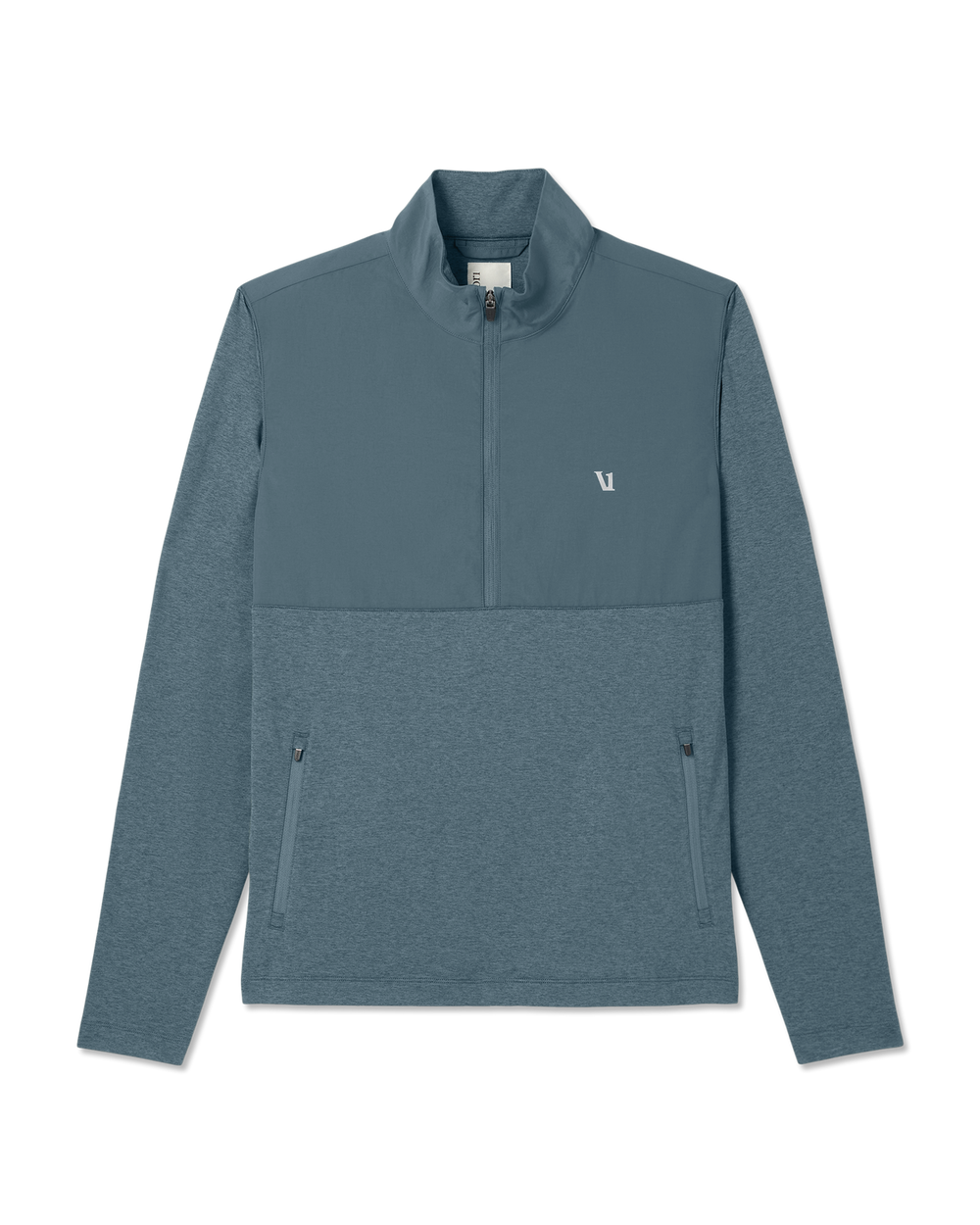 Vuori Sunday Element Half Zip Men's Blue Sea Heather Layer