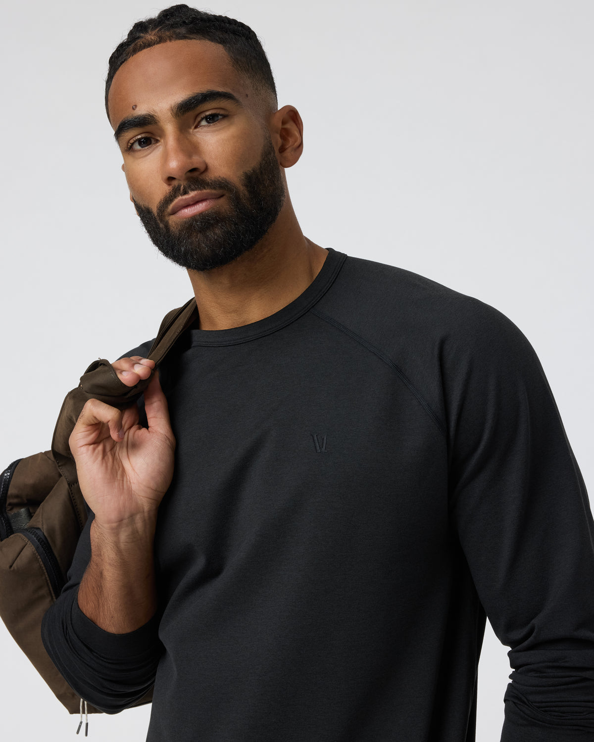 Vuori Coronado Crew Black Heather