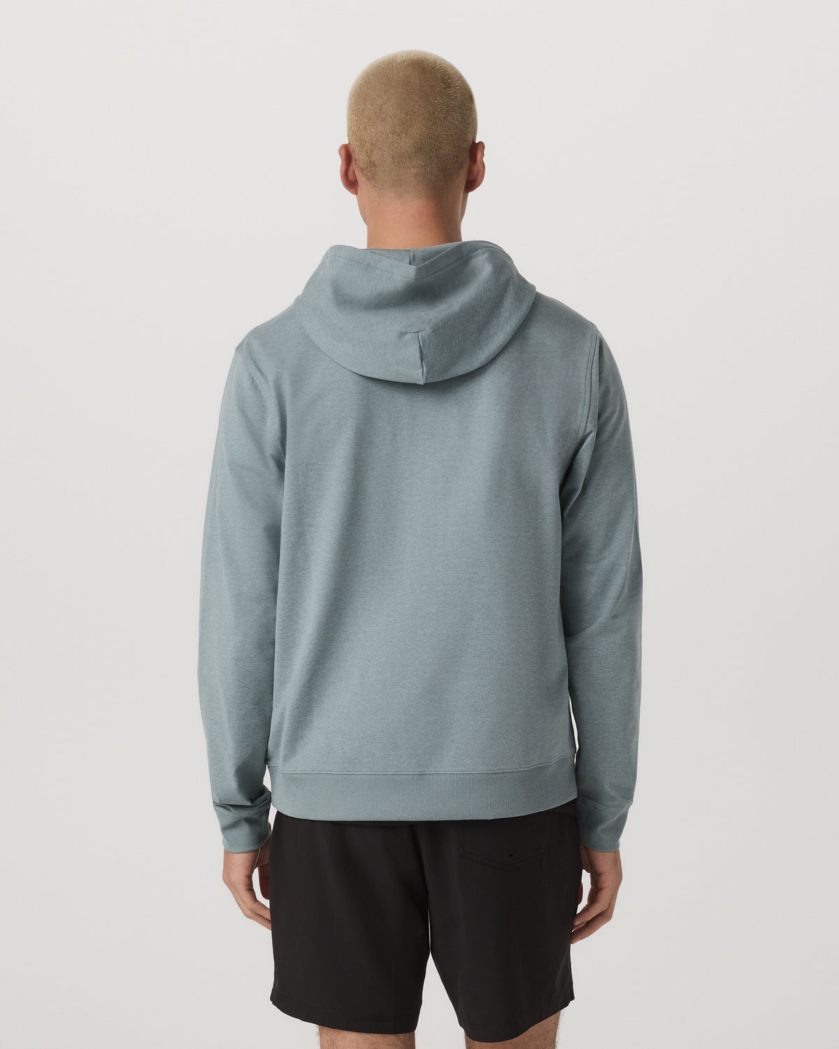 Vuori Coronado Full Zip Hoodie 2.0 Misty Blue Heather Jacket