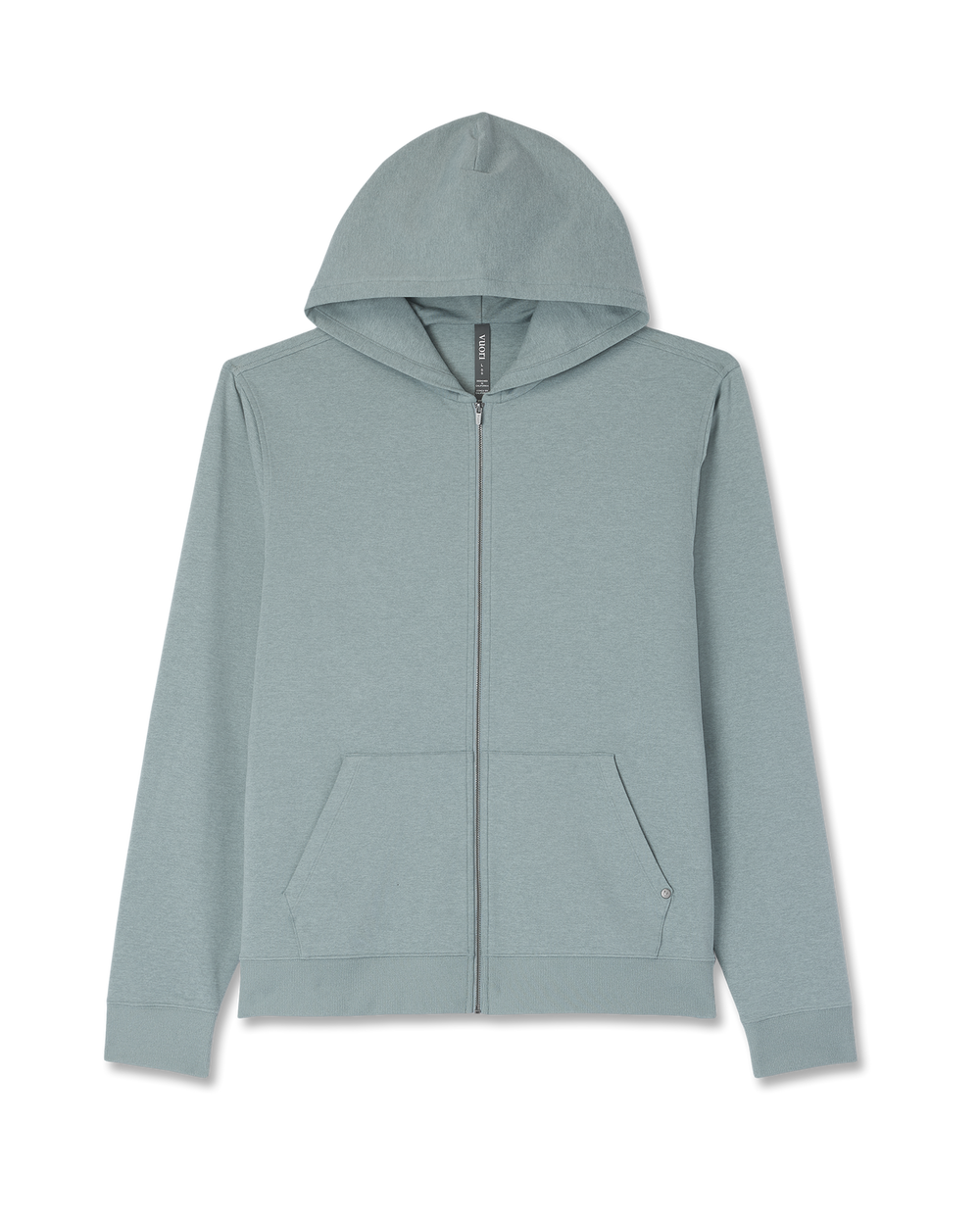 Vuori Coronado Full Zip Hoodie 2.0 Misty Blue Heather Jacket