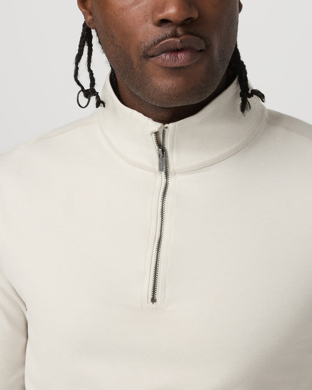 Vuori Coronado Half Zip Men's Ivory Heather Pullover