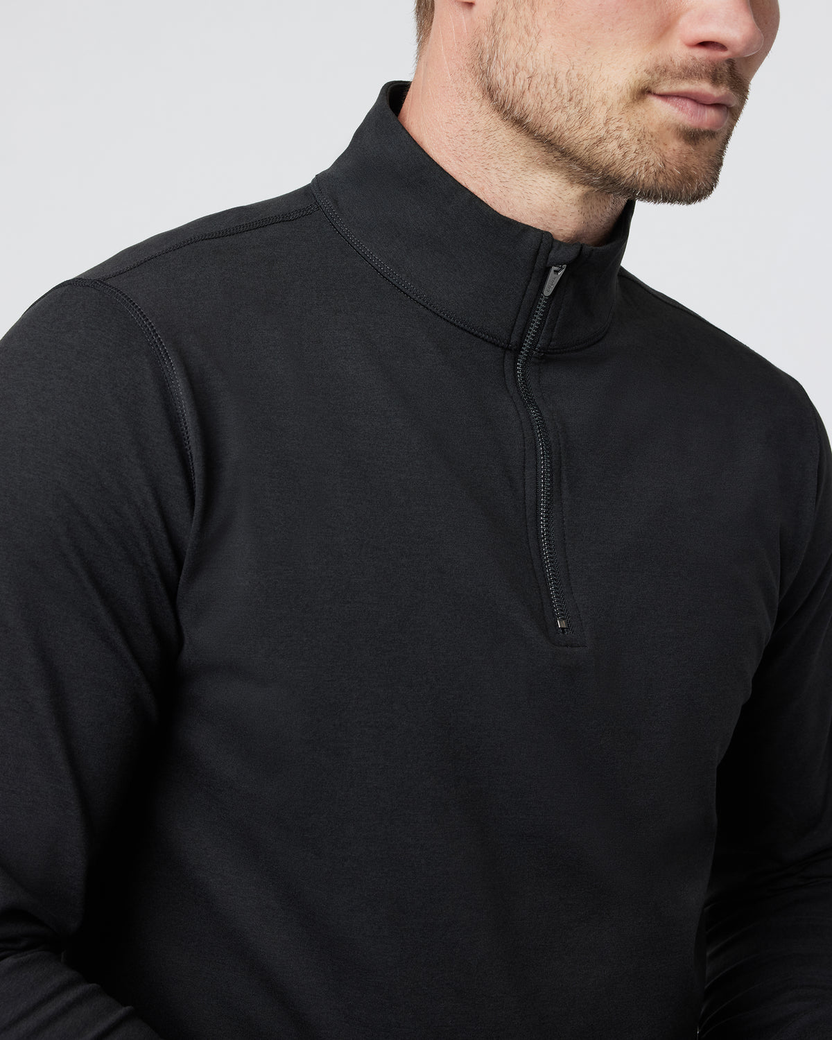 Vuori Coronado Half Zip Black Heather