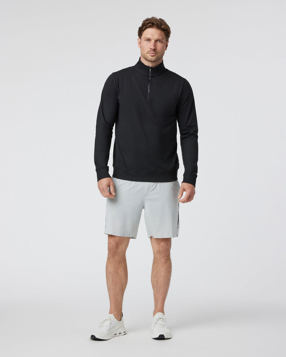 Vuori Coronado Half Zip Black Heather