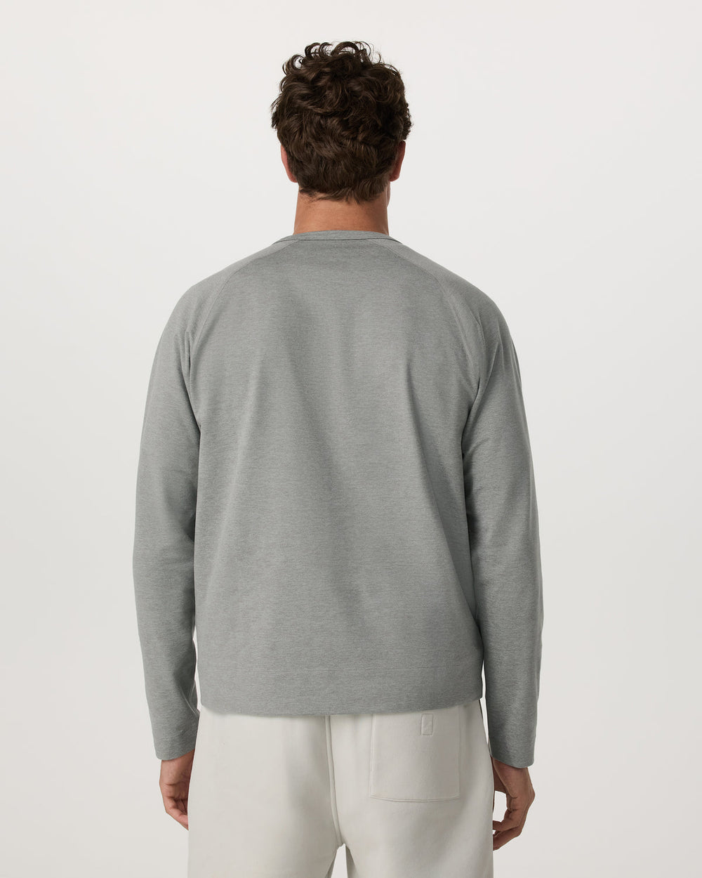 Vuori Coronado Crew - Relaxed Fit Driftwood Heather Crewneck