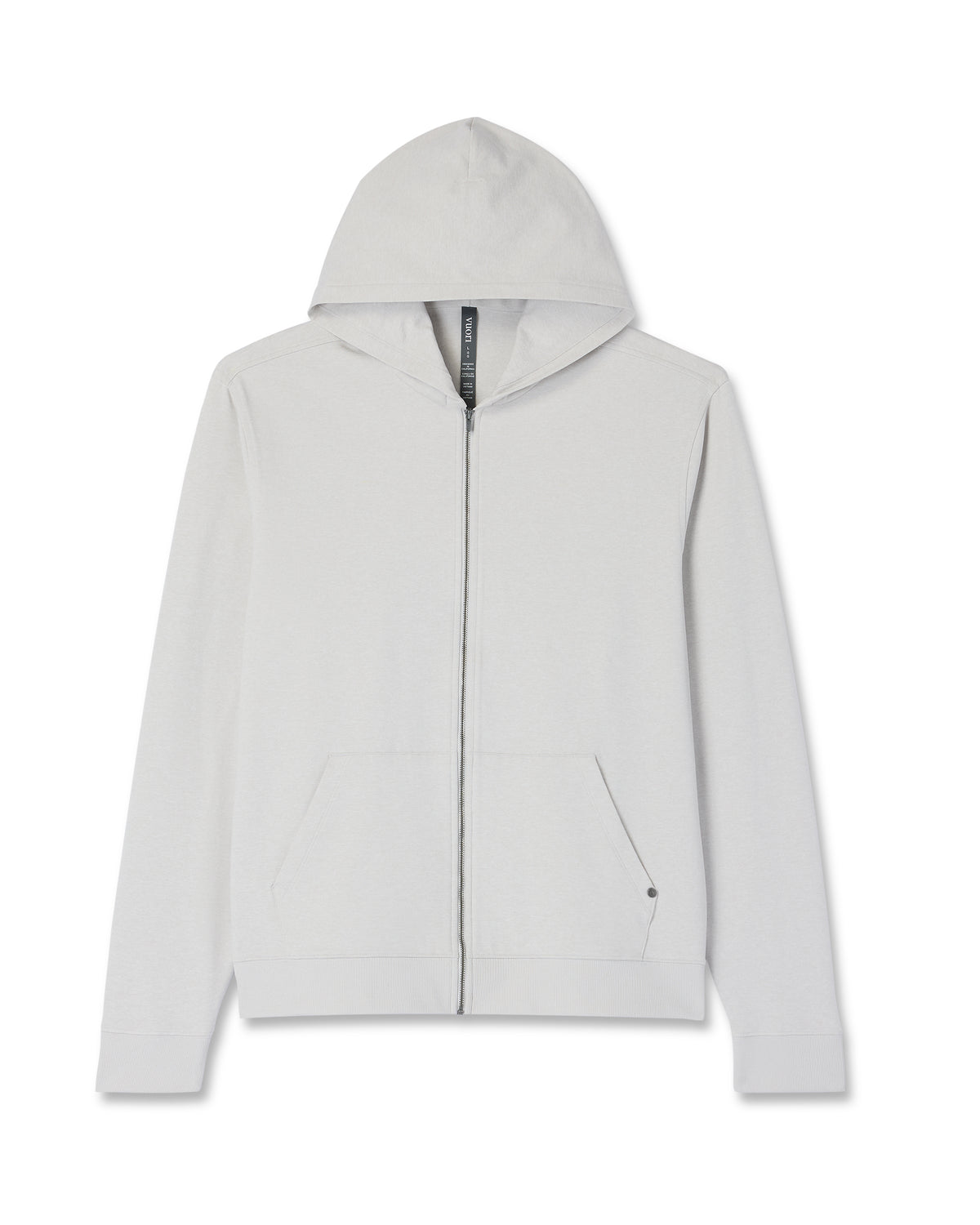 Vuori Coronado Full Zip Hoodie 2.0 Men's Salt Heather Jacket
