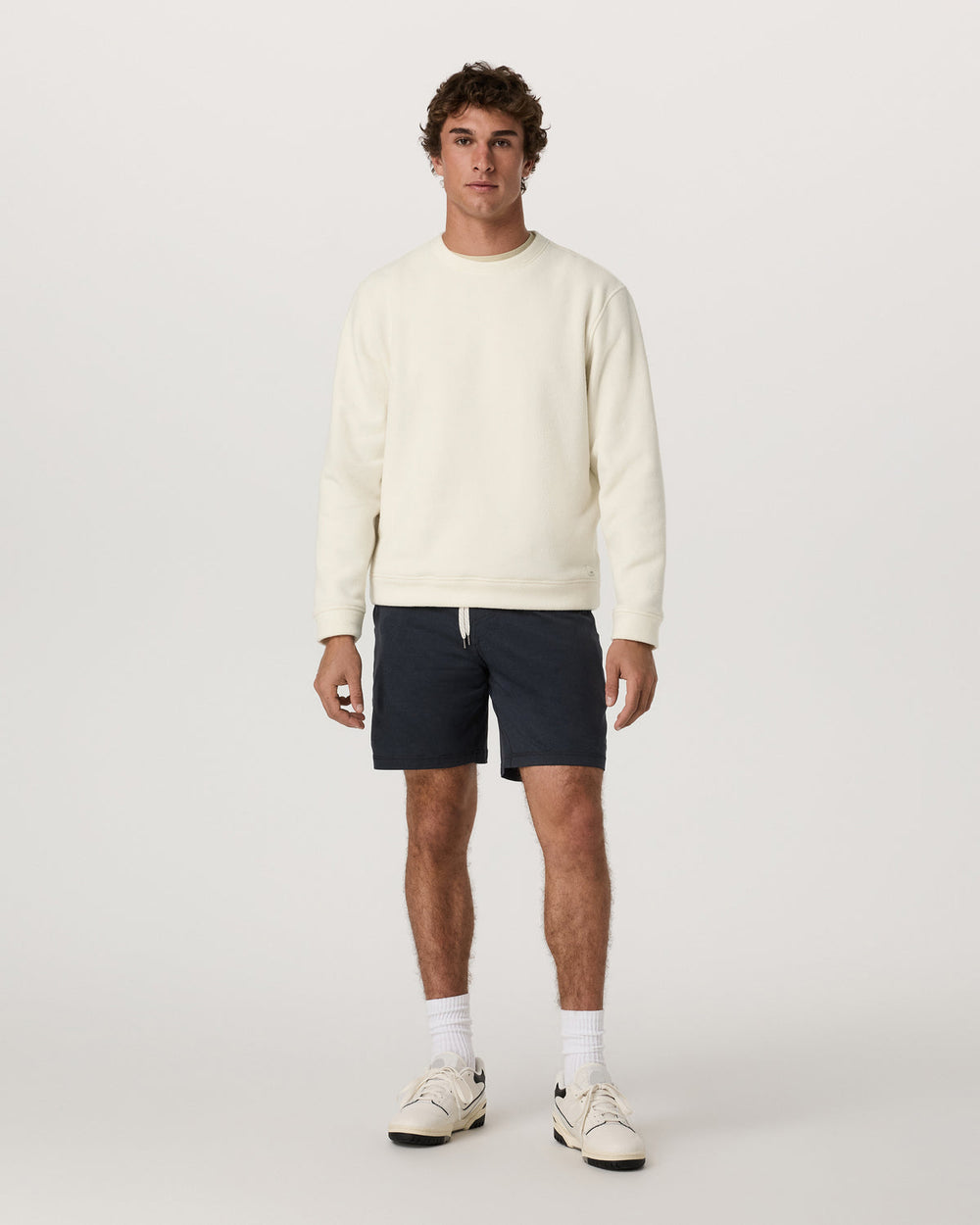 Vuori Beach Fleece Crew Men's Bone Heather Crewneck