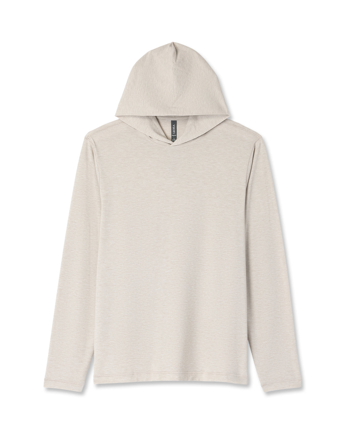 Vuori Men's Long Sleeve Everyday Fitness Hoodie Oatmeal Heather
