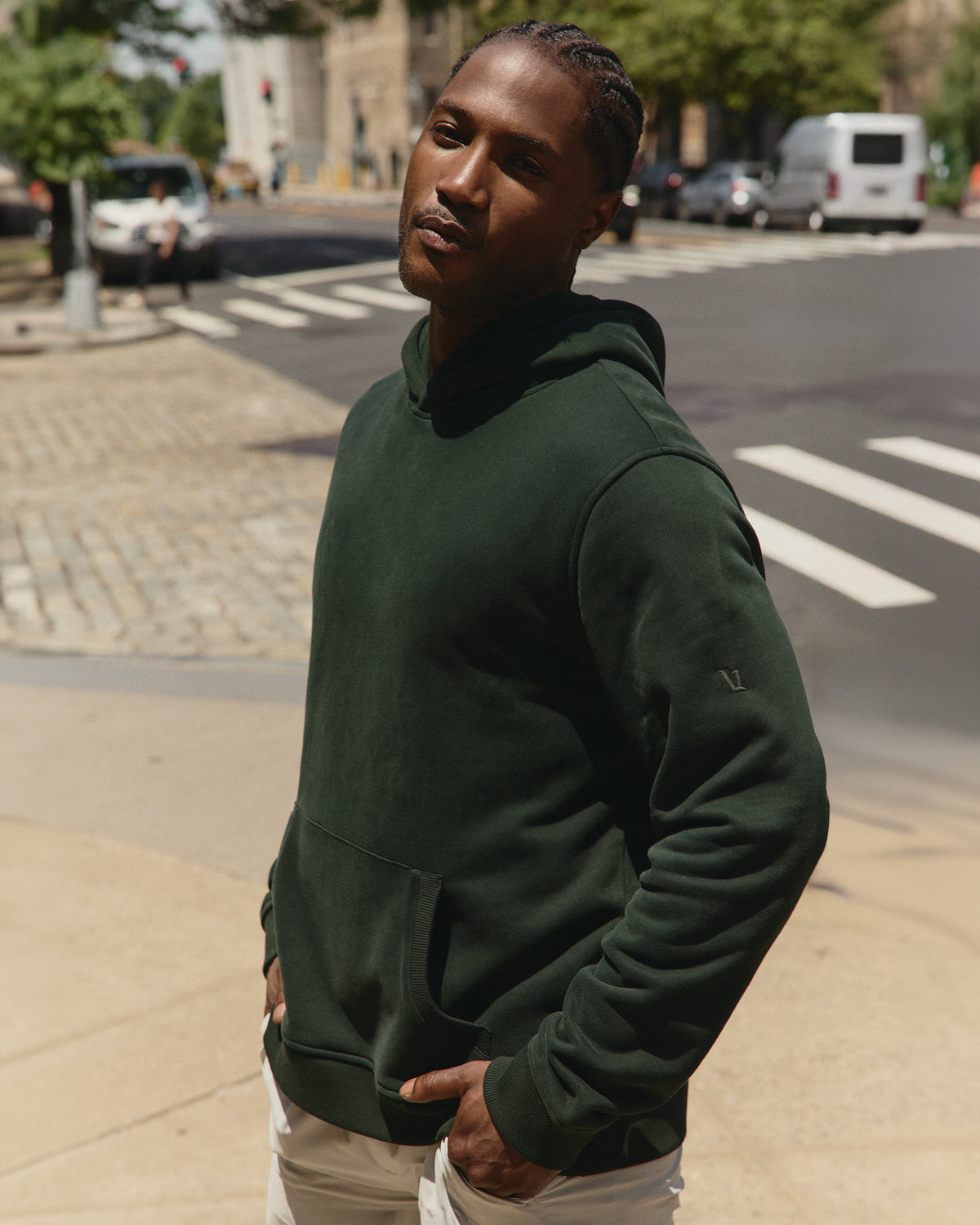 Vuori Seaside Pullover Hoodie Men's Evergreen Pullover Hoodie