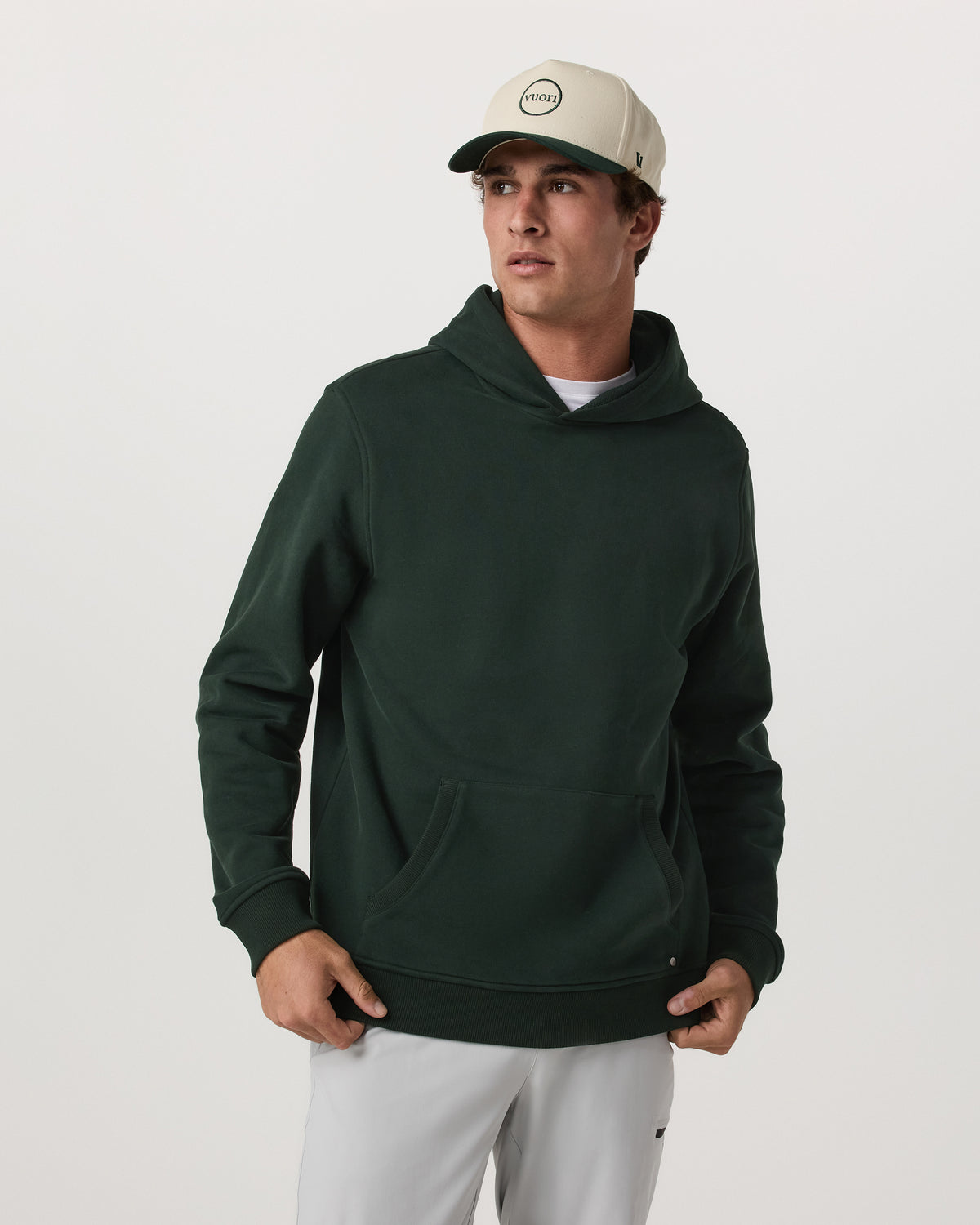 Vuori Seaside Pullover Hoodie Men's Evergreen Pullover Hoodie