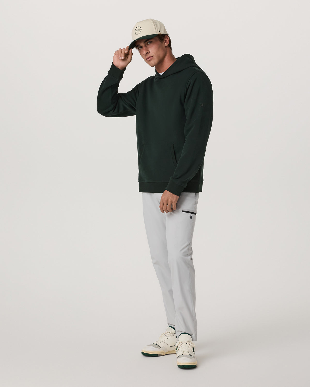 Vuori Seaside Pullover Hoodie Men's Evergreen Pullover Hoodie