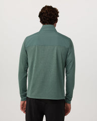 Vuori Sunday Element 1/2 Zip Agate Green Heather Pullover