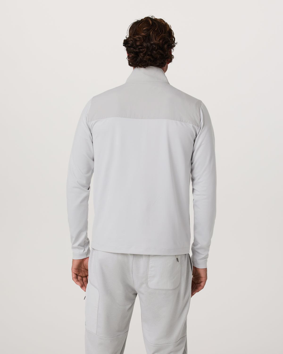 Vuori Sunday Element 1/2 Zip Men's Frost Grey Pullover