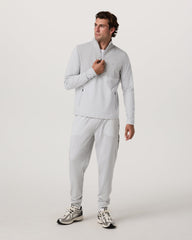 Vuori Sunday Element 1/2 Zip Men's Frost Grey Pullover