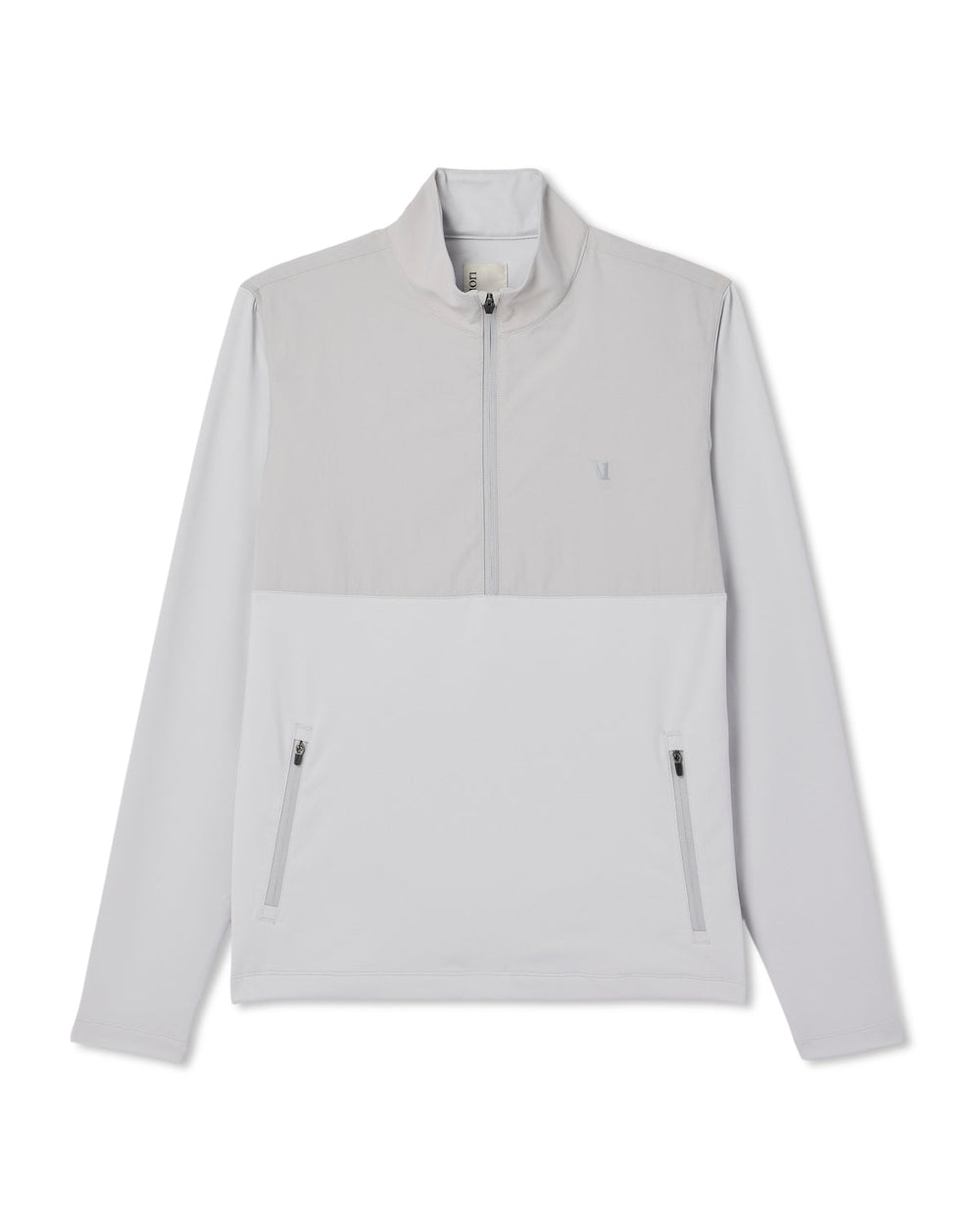 Vuori Sunday Element 1/2 Zip Men's Frost Grey Pullover