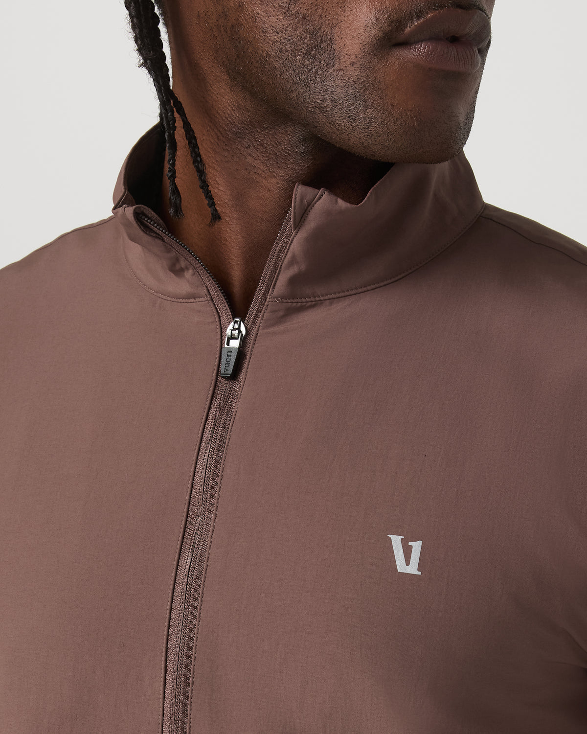Vuori Sunday Element Half Zip Men's Sable Heather Layer