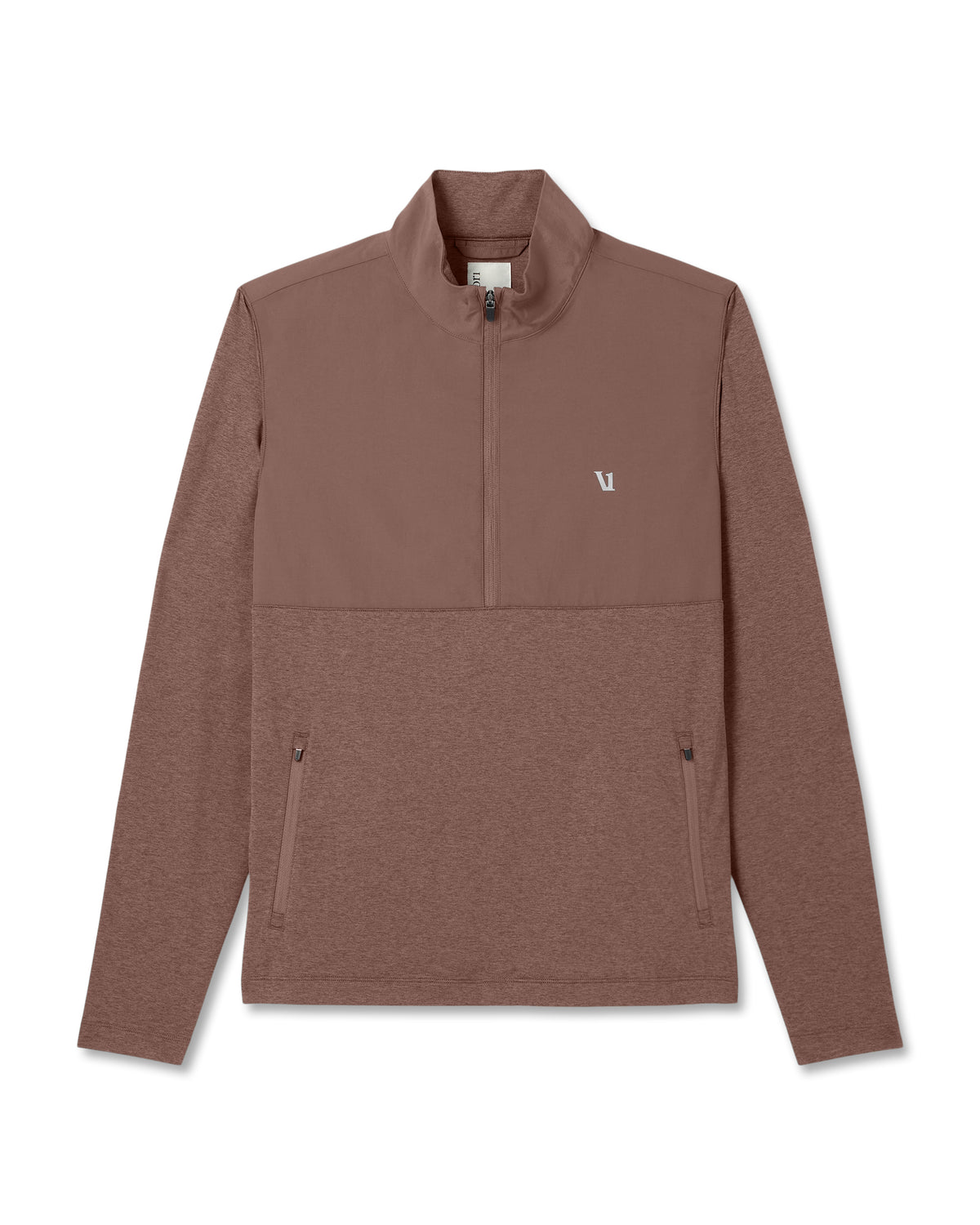 Vuori Sunday Element Half Zip Men's Sable Heather Layer