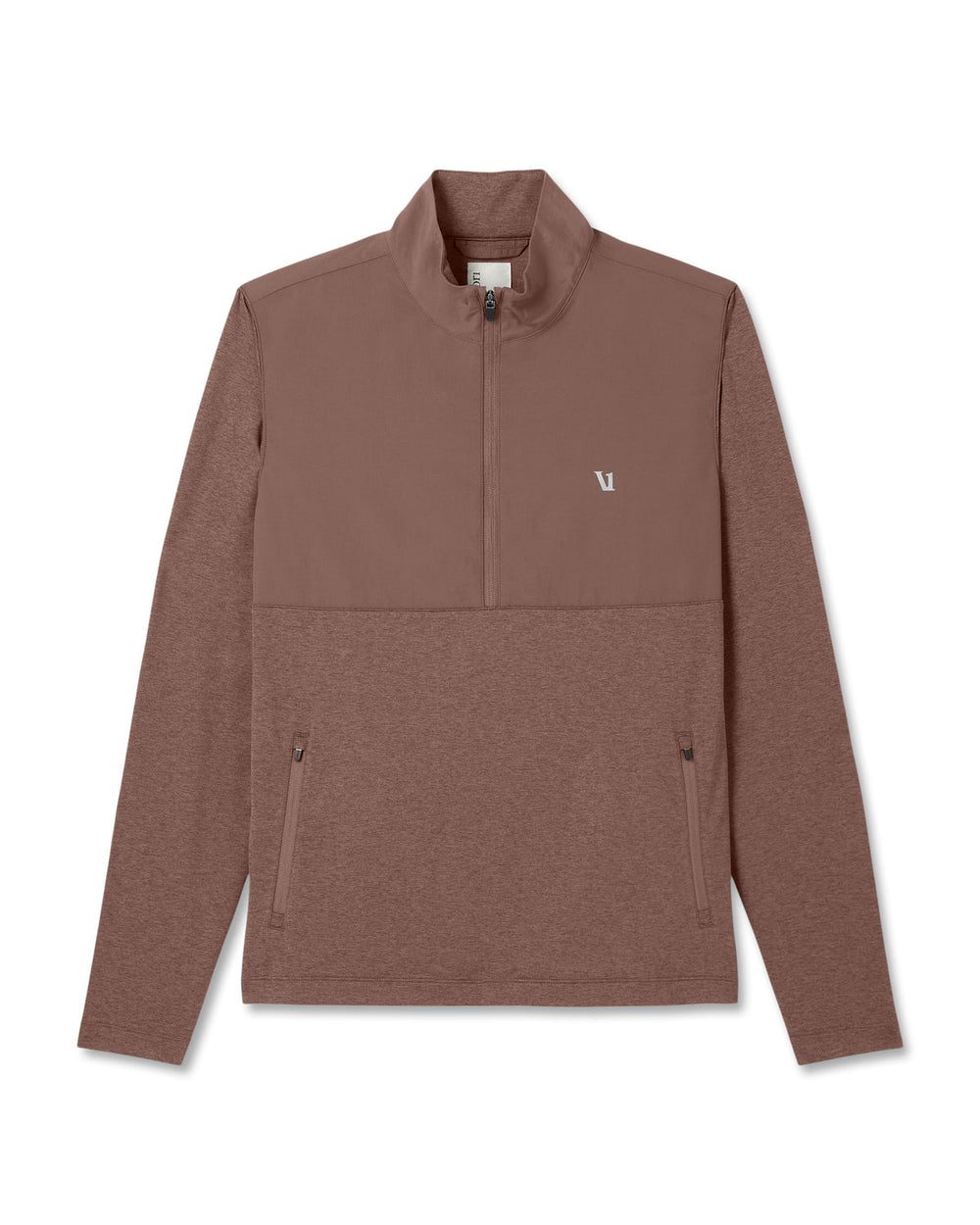 Vuori Sunday Element Half Zip Men's Sable Heather Layer