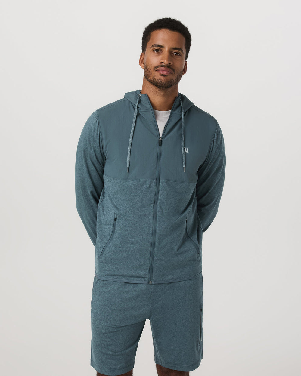 Vuori Sunday Element Jacket Men's Blue Sea Heather Jacket