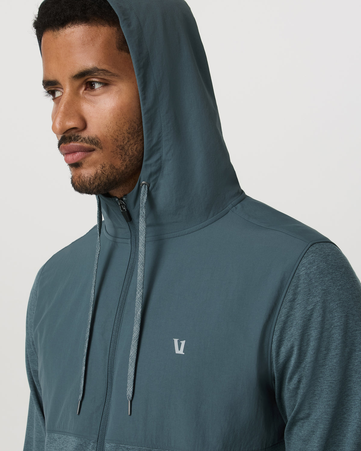 Vuori Sunday Element Jacket Men's Blue Sea Heather Jacket